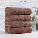 Egyptian Cotton Plush Absorbent Luxury Bath Towel Set of 4