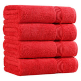 Egyptian Cotton Plush Absorbent Luxury Bath Towel Set of 4