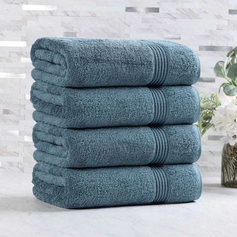 Egyptian Cotton Plush Absorbent Luxury Bath Towel Set of 4