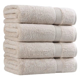 Egyptian Cotton Plush Absorbent Luxury Bath Towel Set of 4