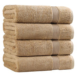 Egyptian Cotton Plush Absorbent Luxury Bath Towel Set of 4