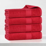 Eco-Friendly Ring-Spun Cotton 4-Piece Bath Towel Set