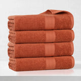 Eco-Friendly Ring-Spun Cotton 4-Piece Bath Towel Set