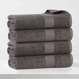 Eco-Friendly Ring-Spun Cotton 4-Piece Bath Towel Set