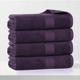 Eco-Friendly Ring-Spun Cotton 4-Piece Bath Towel Set
