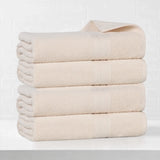 Eco-Friendly Ring-Spun Cotton 4-Piece Bath Towel Set