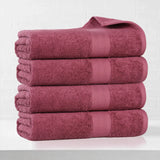 Eco-Friendly Ring-Spun Cotton 4-Piece Bath Towel Set