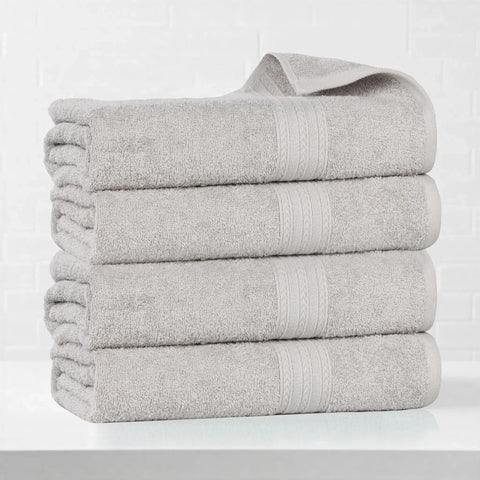 Eco-Friendly Ring-Spun Cotton 4-Piece Bath Towel Set