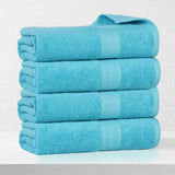 Eco-Friendly Ring-Spun Cotton 4-Piece Bath Towel Set