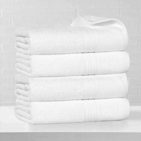 Eco-Friendly Ring-Spun Cotton 4-Piece Bath Towel Set