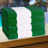 Cabana Stripe Oversized Cotton Beach Towel Sets