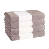 Cabana Stripe Oversized Cotton Beach Towel Sets