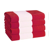 Cabana Stripe Oversized Cotton Beach Towel Sets