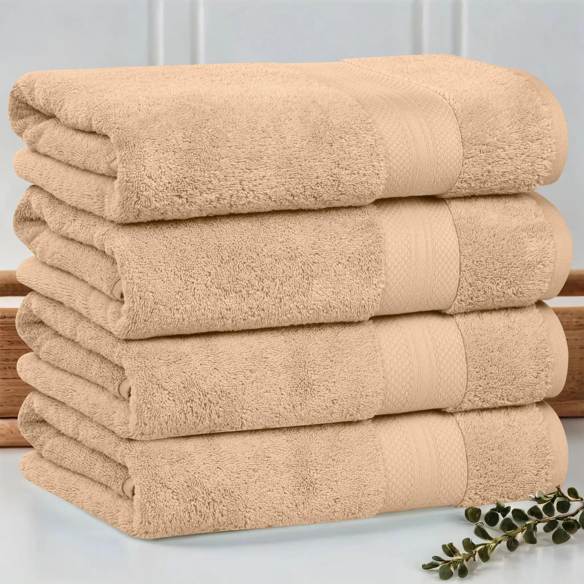 Turkish Cotton Bath Towels Heavyweight 4 Piece Set Aria