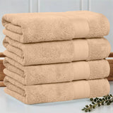 Turkish Cotton Bath Towels Heavyweight 4 Piece Set Aria