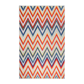 Acacia Geometric Zigzag Area Rug Modern Indoor Outdoor Rugs