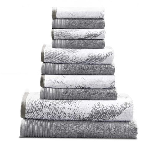 Ultra-Plush Cotton 10-Piece Bath Towel Set – Soft & Absorbent