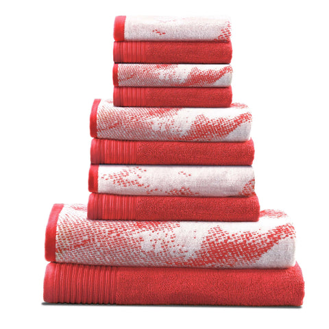 Ultra-Plush Cotton 10-Piece Bath Towel Set – Soft & Absorbent