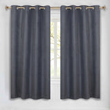 Nyan 100% Blackout Machine Washable Grommet Curtains, Set of 2 Panels