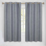 Nyan 100% Blackout Machine Washable Grommet Curtains, Set of 2 Panels