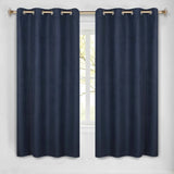 Nyan 100% Blackout Machine Washable Grommet Curtains, Set of 2 Panels