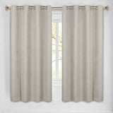 Nyan 100% Blackout Machine Washable Grommet Curtains, Set of 2 Panels