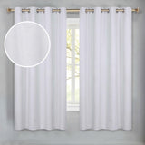 Nyan 100% Blackout Machine Washable Grommet Curtains, Set of 2 Panels