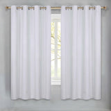 Nyan 100% Blackout Machine Washable Grommet Curtains, Set of 2 Panels