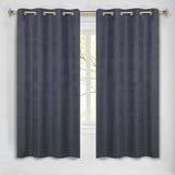 Neal 100% Blackout Machine Washable Grommet Curtains, Set of 2 Panels