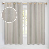 Neal 100% Blackout Machine Washable Grommet Curtains, Set of 2 Panels