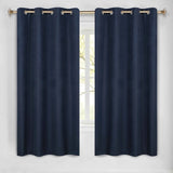 Neal 100% Blackout Machine Washable Grommet Curtains, Set of 2 Panels