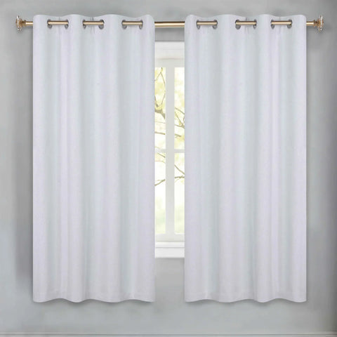 100 % Blackout Window Curtains Grommet Washable Set of 2 Neal