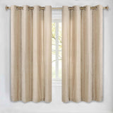 Noor Semi-Blackout Chenille Washable Grommet Curtains, Set of 2 Panels