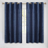 Noor Semi-Blackout Chenille Washable Grommet Curtains, Set of 2 Panels