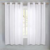 Noor Semi-Blackout Chenille Washable Grommet Curtains, Set of 2 Panels