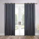 Nyan 100% Blackout Machine Washable Grommet Curtains, Set of 2 Panels