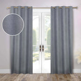 Nyan 100% Blackout Machine Washable Grommet Curtains, Set of 2 Panels