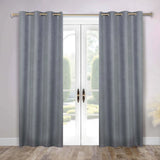 Nyan 100% Blackout Machine Washable Grommet Curtains, Set of 2 Panels