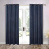Nyan 100% Blackout Machine Washable Grommet Curtains, Set of 2 Panels