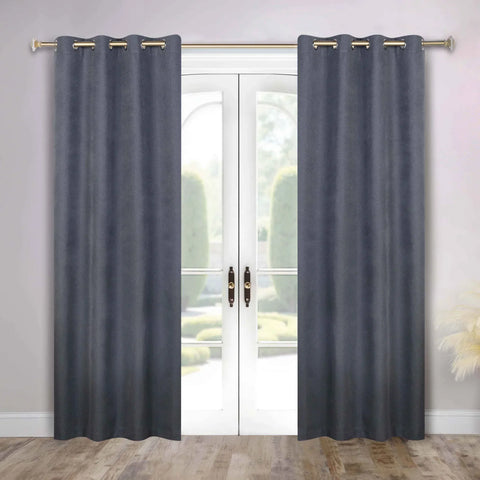 100 % Blackout Window Curtains Grommet Washable Set of 2 Neal