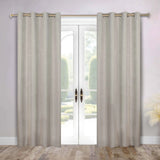 Neal 100% Blackout Machine Washable Grommet Curtains, Set of 2 Panels