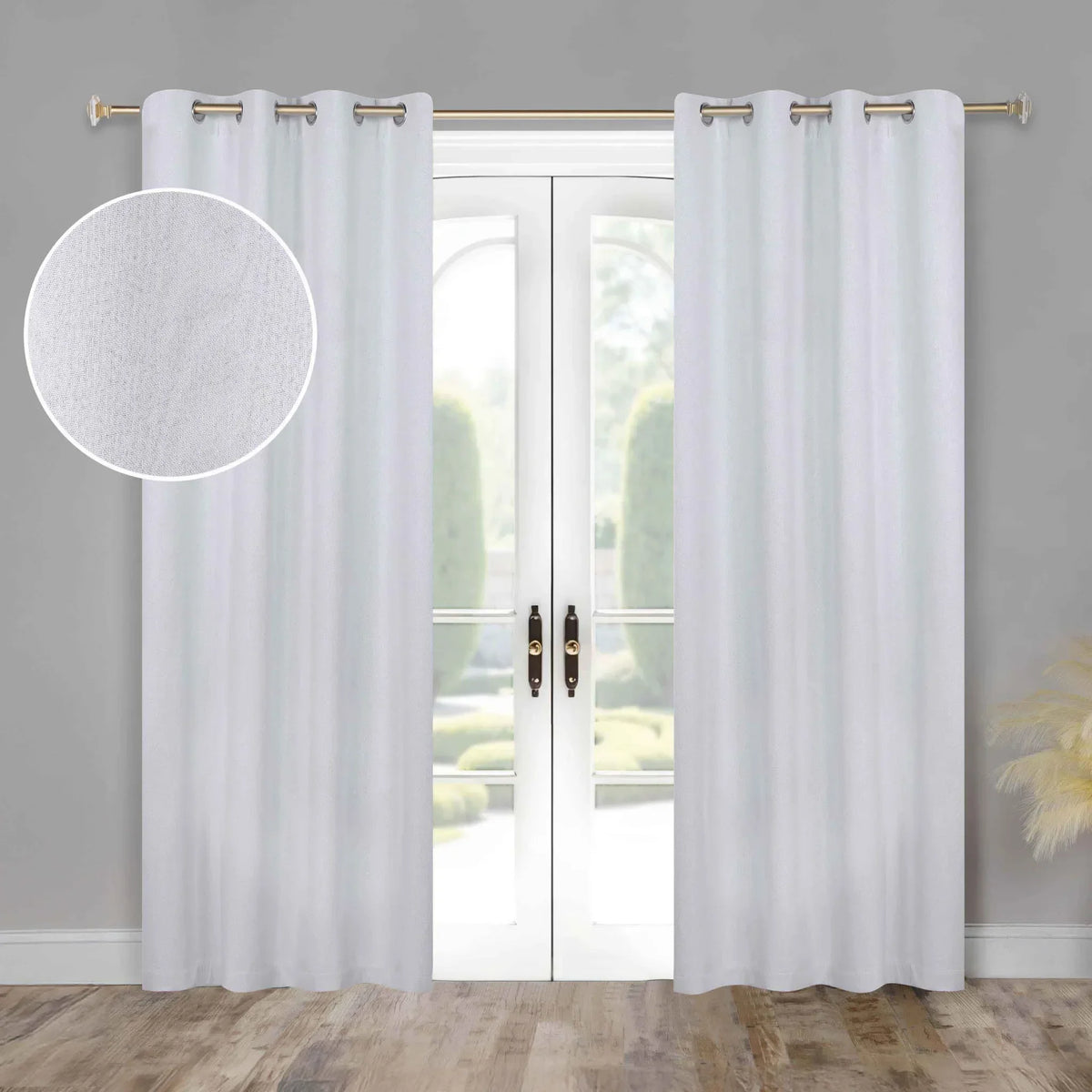 100 % Blackout Window Curtains Grommet Washable Set of 2 Neal