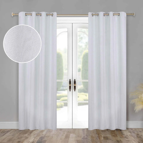 100 % Blackout Window Curtains Grommet Washable Set of 2 Neal