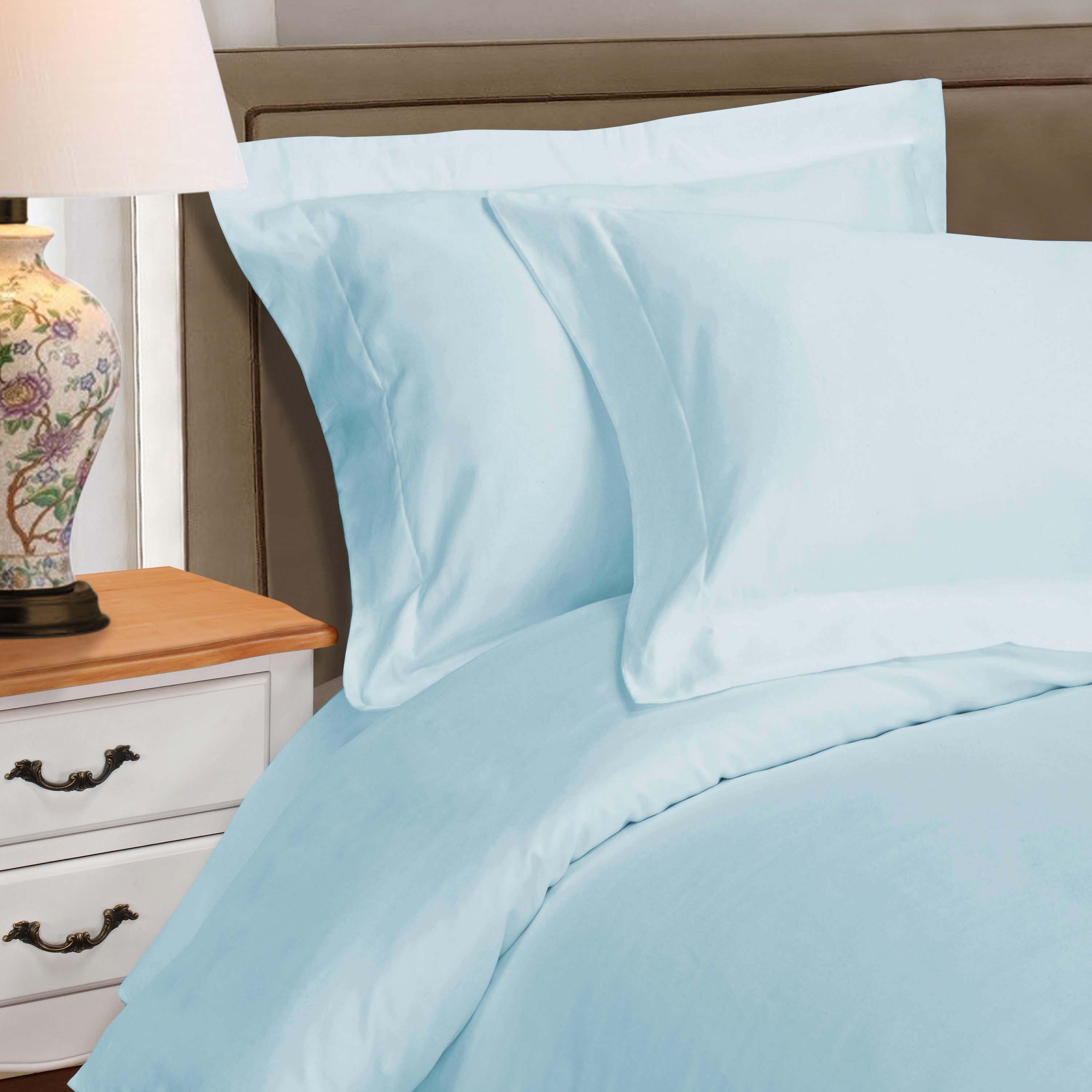 Egyptian Cotton 530 Thread Count Solid Luxury Duvet Cover Set