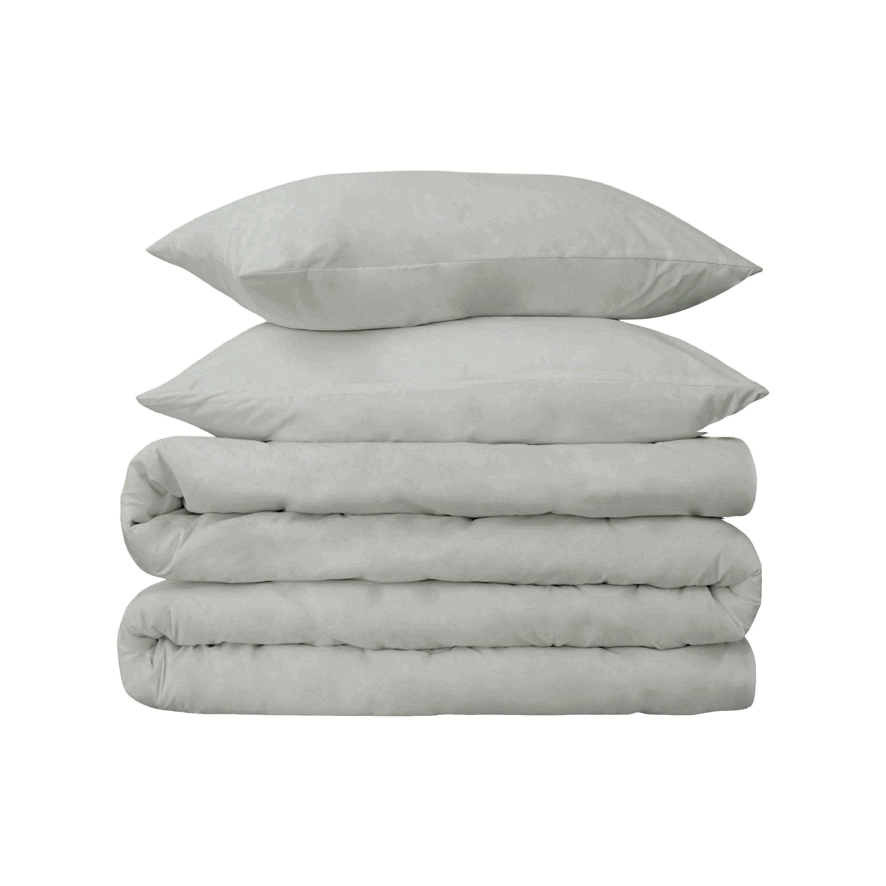 Egyptian Cotton 530 Thread Count Solid Luxury Duvet Cover Set