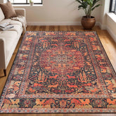 Copley Bohemian Oriental Medallion Wildlife Indoor Area Rug Or Runner