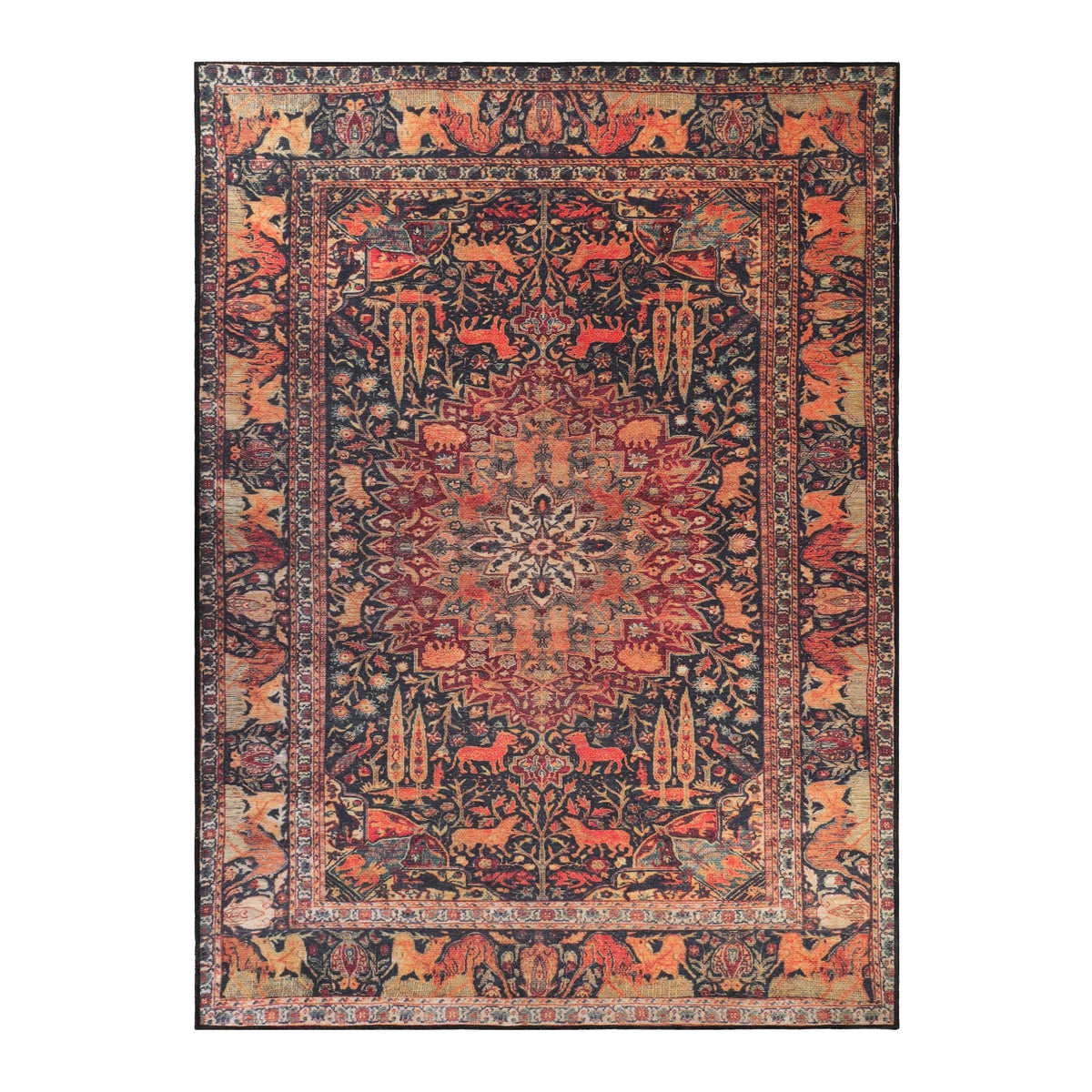 Copley Bohemian Oriental Medallion Wildlife Indoor Area Rug Or Runner