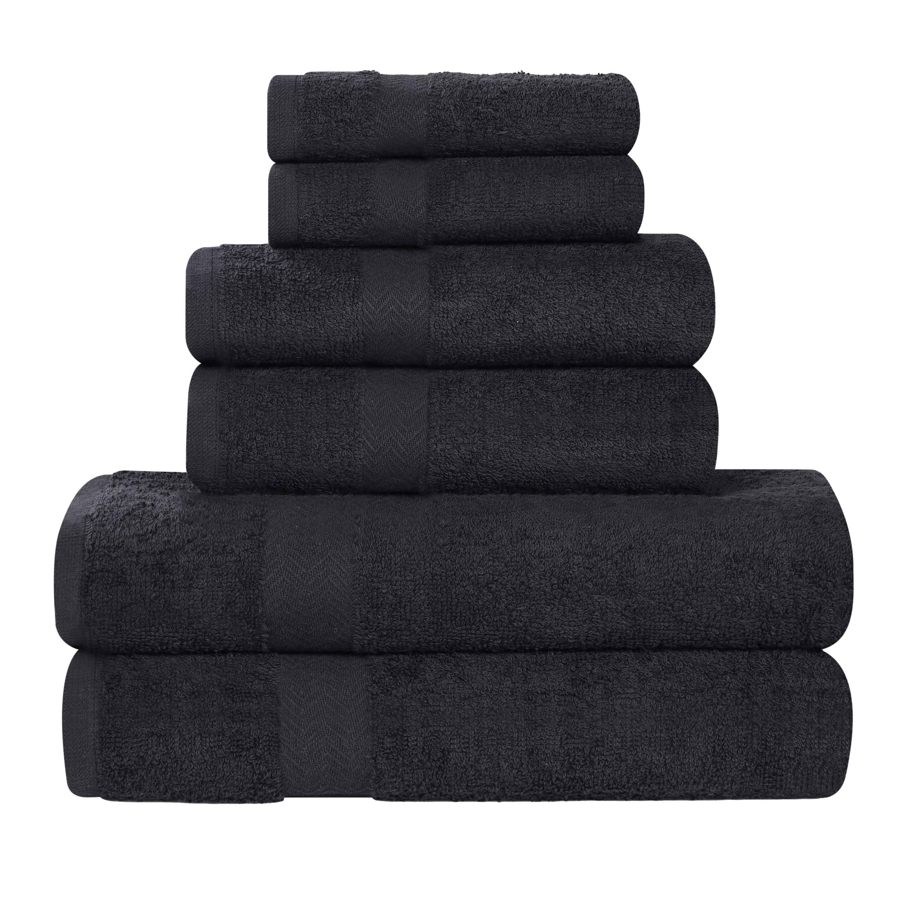 6 Piece Cotton Eco-Friendly Soft Absorbent Towel Set