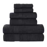 6 Piece Cotton Eco-Friendly Soft Absorbent Towel Set