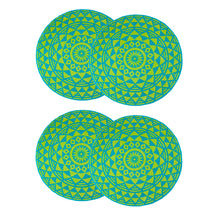 60" Round Cotton 4 Piece Beach Towel Set